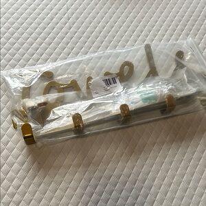 Gold and Silver Wall Hook Towels Rack